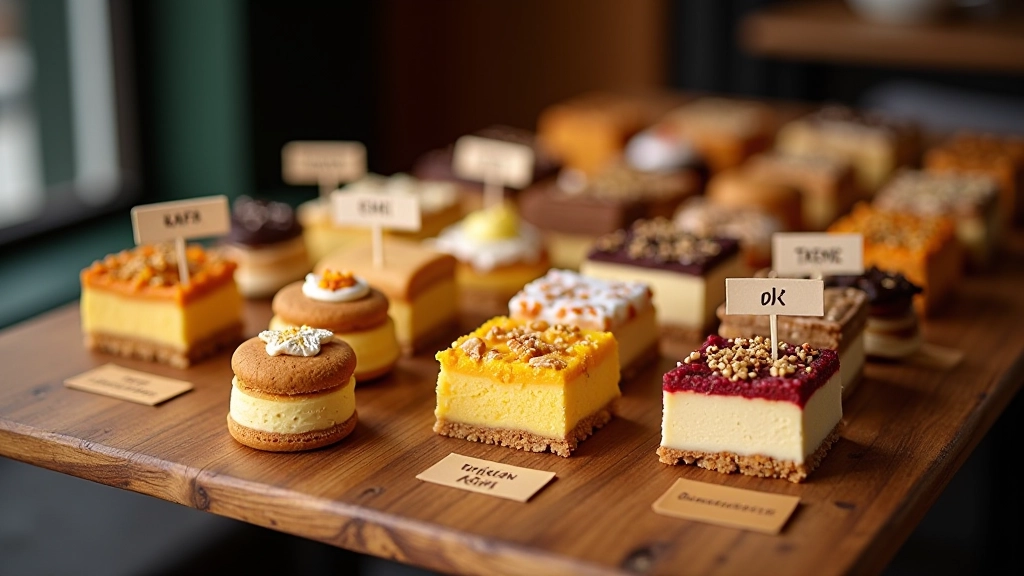Regional Turkish sweets display from different cities
